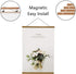 Miaowater Magnetic Poster Frame Hanger,18x24 18x12 18x28 Light Wood Wooden Frames Hangers for Photo Picture Art Canvas Print Artwork Wall Hanging ...