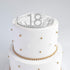 18th Silver Birthday Tiara and Sash Glitter Satin Sash and Crystal Rhinestone Tiara Crown for Happy 18th Birthday Party Supplies Favors Decoration...