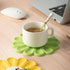 Daisy Trivet for Hot Pots and Dishes, 6.7 Inch Round Flexible Silicone Pot Holders Hot Pads, Anti-Slip Coaster, Heat Resistant Mat Multi-Use Creat...