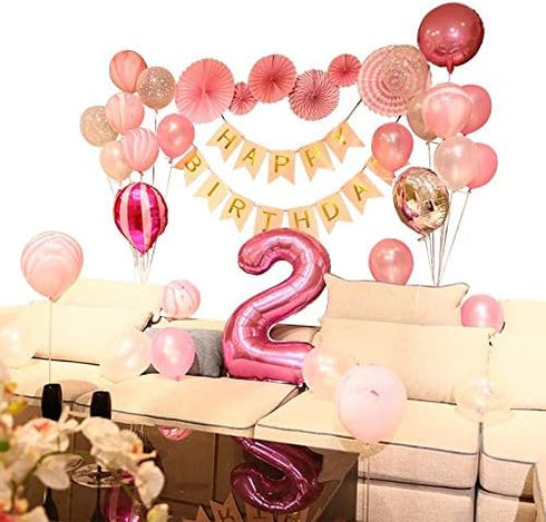 Tellpet Pink Number 2 Balloon, 40 Inch...