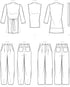 Know Me Misses' and Women's Knit Tops and Jeans Sewing Pattern Packet by Brittany J. Jones, Design Code ME2002, Sizes 30W-32W-34W-36W-38W...
