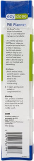 EZY DOSE Weekly (7-Day) Pill Organizer, Vitamin Case and Medicine Box, Clear Lids, 2X-Large...