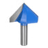 Router Bits 2" Dia 1/2" Shank 90 Degree V Type End Mill Carbide for Woodworking Carpentry Engraving Edge Trimmer Cutter Tools...