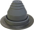 #1 Grey EPDM Flexible Roof Jack Pipe Boot Metal Roofing Pipe Flashing (Pipe OD 1/4" to 2") - 100% Made in The USA...
