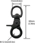 2pcs Snap Hook Zinc Alloy 60mm Black Key Chain Door Lock Pets Cage Hook Belt Clip for Any Suitable Cage, Dog Traction Rope...