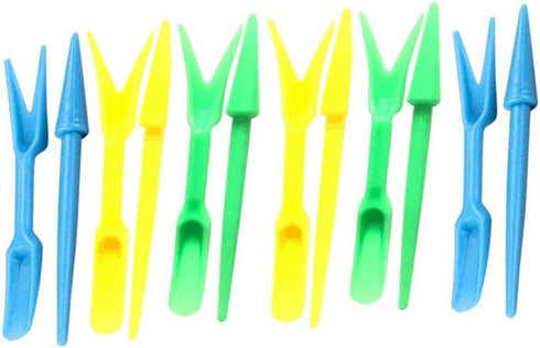 6 Sets Multicolor Planting Seedlings Dibber Widger Garden Tool Plastic Widger Seed Widger Seedlings Dibber Sowing Digging Tool Garden Tool Sets Tr...