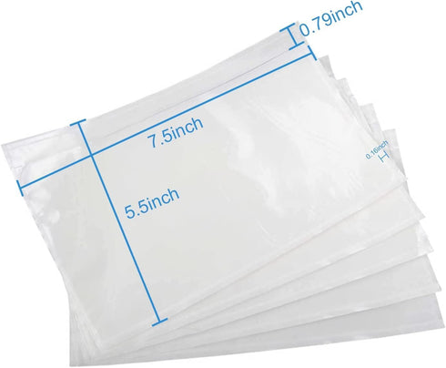 Shipping Labels Sleeves, Packing Slip Envelope Pouches 7.5" x 5.5" Packing List Mailing Envelopes with Clear Self-Adhesive (50 Pack)...