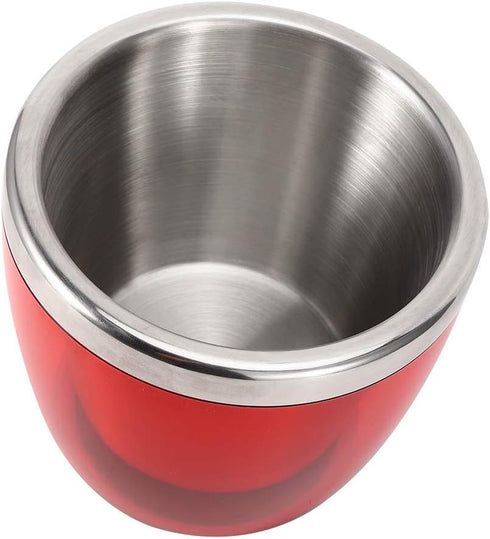 Red Wine Bucket, Mini Stainless Steel Beer Bucket Versatile Ice Bucket for Champagne Beer Cooler Party Bucket for Home Kitchen Bar KTV Hotel Red...