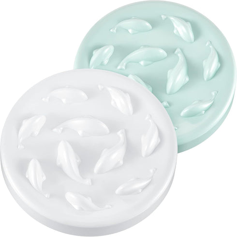 2 Pcs Cat Slow Feeder Bowl Pet Feeder Wet Food Slow Feed Raised Dish Healthy Eating Diet Fun Interactive Feeding Bowls for Cats and Dogs Dishwashe...