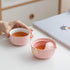 HEER Chinese Gaiwan Tea Set with Teapot and cup for One Women Adults, Small Ceramic Porcelain Gongfu Teacup for Home Office, Japanese Style Tradit...