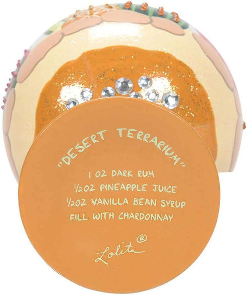 Enesco Designs by Lolita Desert Terrarium Copa Artisan Cocktail Glass, 24 Ounce, Multicolor...