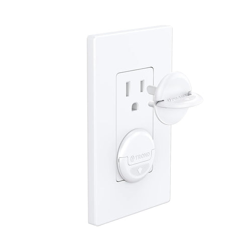 TROND Outlet Covers Baby Proofing, 32 Pack, 3 Prong Plug Covers with Hidden Pull Handle, for Child Safety, Pet Proofing, Dust Proofing, White...