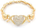 Giffor 14K Gold Filled Jewelry Set Necklaces For Women Bracelets Stud Earrings And Rings Sweetheart Gifts...