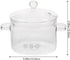 Clear Glass Pot Glass Saucepan with Cover and Handles Clear Cooking Pot Simmer Pot Pan Glass Cookware for Pasta Noodle Soup Milk 1500ml Glass Sauc...