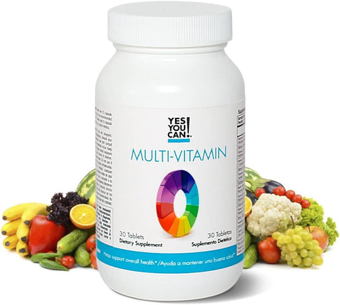 Yes You Can! Daily Multivitamins for Men and Women - Helps Assist Overall Health & Well-being, Contains Antioxidants, Rich in Vitamin A, B, C & E ...