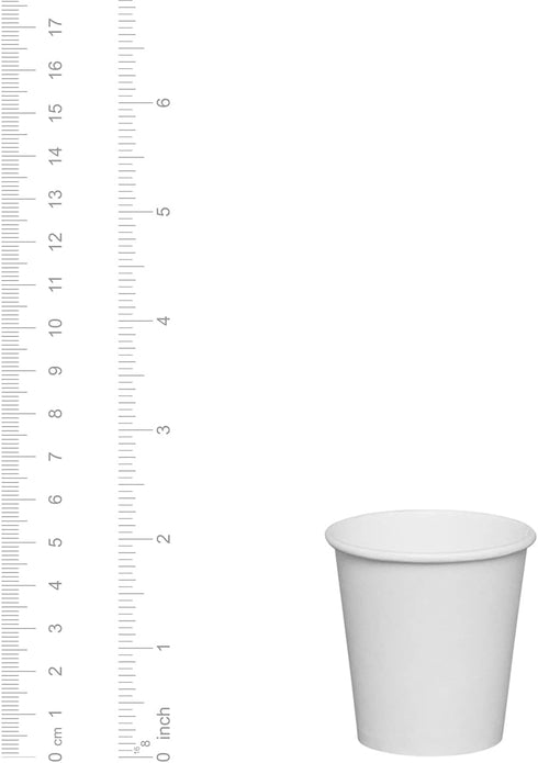 GUSTO [3 oz. - 100 Count White Small Paper Cups, Disposable Mini Bathroom Mouthwash Cups - Eco-Friendly and Versatile (Formerly Comfy Package)...