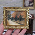 3Pcs 1:12 Mini Miniature Gold Frame Art Wall Picture Oil Painting Home Decor...