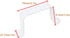 2pcs Aluminum Alloy Downspout Gutter with Screws Downspout Strap Downspout Adapter Leader Strap for 2x3 Inch Rain Gutter Downspout Extension...