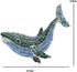 Wixine 2Pcs Blue Full Rhinestone Whale Fish Brooches Women Alloy Dolphin Animal Party Casual Brooch Pins Gifts...