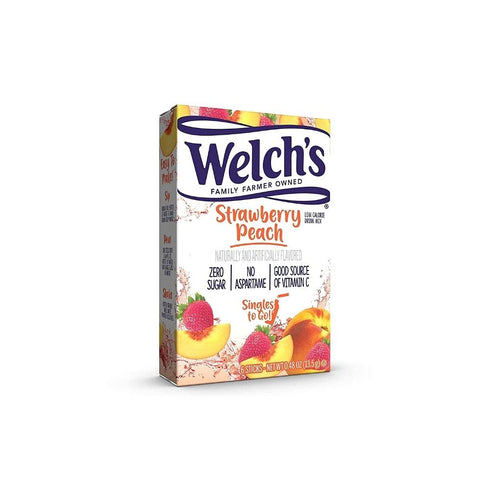 SINGLES TO GO! Welch's Variety Pack - Strawberry Peach, Cherry Pomegranate & Grape Pack of 6...