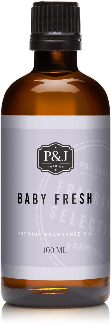 P&J Trading - Baby Fresh Scented Oil 100ml - Fragrance Oil for Candle Making, Soap Making, Diffuser Oil...