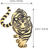 Tiger Shape Brooch Animals Design Breastpin Jewelry Clothes Breastpin Chic Pendant 2022 New Year for Men Women...