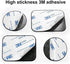 Replacement Metal Plates Set (8 Pack) for Magnetic Car Phone Holders, Wall, Air Vent Mounts, Cases, Magnets. Kit of 4 Black Round and 4 Rectangula...