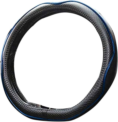 Mayco Bell Flat Bottom Steering Wheel Cover Anti-Slip,Safety,Soft,Breathable,Durable,Full Surround,Comfortable Grip Microfiber Leather (D-Shape, B...