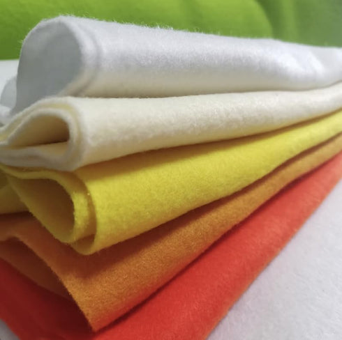 YYCRAFT Craft Soft Felt Sheets 9 Inch X 12 Inch - 24 Pcs Pack, White...