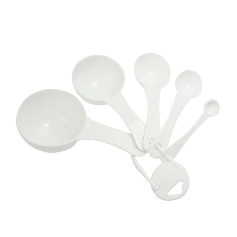uxcell White 5 in 1 1ml 5ml 15ml 50ml 100ml Tea Soup Coffee Measuring Spoon Set...