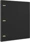 1 Inch Telescoping 3 Ring Binder- 1 PCS-Black, Portable Plastic Binder with Telescoping Spine, 3 Ring Binder with Foldable Front Cover Holds 8.5" ...
