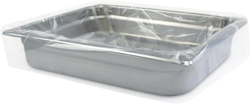 PanSaver Hotel Clear Pan Liners for Easy Clean Up - Disposable Buffet Pan Liners, Ovenable up to 400F (Half Pan Liner - 12.5 x 5.5 in)...