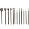 Polishing Kits 12pcs Corundum Metal Carving F Needle Diamond Burr Bits Industry Tool Diamond Grinding Head Stone Ceramic Glass Carving...