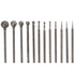 Polishing Kits 12pcs Corundum Metal Carving F Needle Diamond Burr Bits Industry Tool Diamond Grinding Head Stone Ceramic Glass Carving...