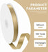 5/8" x 100 Yards Satin Ribbon - Champagne Gold Silk Ribbon with Spool - Ideal for Gift Wrapping, Floral Bouquets, Crafts, Wedding Party Decoration...