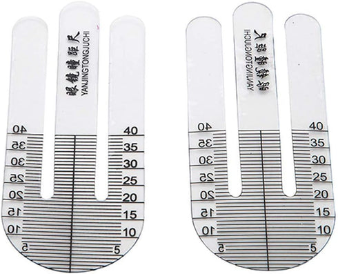 1 Pair Optical Ruler Pupil Height Meter Optometry Tester for Hospital Eye Ophthalmic Measuring Tools Durable 1 Pair X Ruler Test, Measure and Insp...