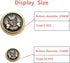 14 Pieces Black Gold Metal Blazer Button Set 15mm 20mm for Blazers, Suits, Sport Coats, Uniform, Jackets (MBM22)...