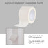 Lichamp Wide Masking Tape 3 inches, 1 Pack General Purpose Beige Masking Tape White Masking Paper, 3 inches x 55 Yards x 1 Roll...