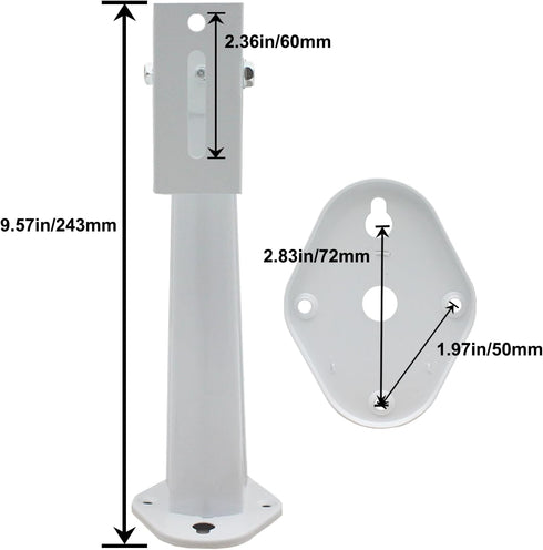 Mini Projector Wall Mount Security Camera Mount Bracket for Camera with 1/4 Screw Head Wall Mount Projector, and Webcam Housing 9.57in Wall Mount...