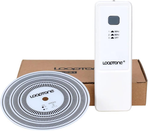 LoopTone LP Vinyl Turntables Tachometer Disc and Strobe Light?Profesional Speed Test Disk for Record Calibration and Rotational Speed Detection me...