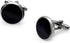 Men's Tuxedo Shirts Round Cufflinks and Studs Set For Business Wedding Black and Sliver...