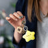 ZORZA 2Pcs Cute Plush Star Keychain Kawaii Star Pendant Keyring with Squeaky Sound Charming Plush Keyring for Backpacks Handbags Purses Fashionabl...