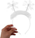 Lurrose 2pcs Christmas Feather Snowflake Headbands Merry Christmas Hairbands Head Boppers Headdress Costume Props for Women Girls Children...