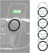 8PCS Universal Metal Rings Sticker, 3M Adhesive Phone Case Cover, Adapter Rings for Magnetic Wireles Phone Grip, Ultra Thin Car Charger Conversion...