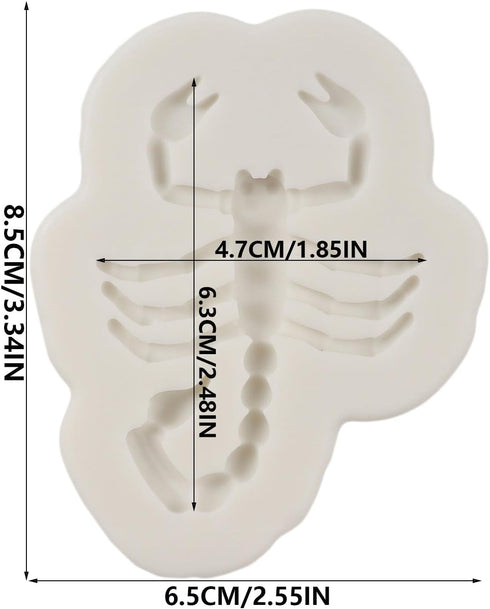 Insect Fondant Molds Scorpion Silicone Mold For Cake Decoration Cupcake Topper Sugar Craft Chocolate Candy Gum Paste Polymer Clay...
