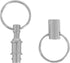 Super Z Outlet Pull-Apart Silver Key Ring Easy Detach Double Spring Split Snap Separate Chain Convenient Accessory Gift (4 Pack)...