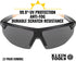 Klein Tools 60174 Safety Glasses, PPE Protective Eyewear with Semi Frame, Scratch Resistant, Anti Fog Clear and Gray Lens Combo Pack...