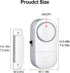 HIIXHC Door Window Alarm, 95DB Door Alarms for Kids Safety, Wireless Sensor Door Window Burglar Alarm-Window Pool Alarms for Home (6 Pack)...