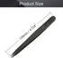 Utoolmart 3Pcs Plastic Anti-static Tweezers, Precision Slant Point Tip for Jewelry Craft DIY Beauty Electronics Repair Tool, Black...