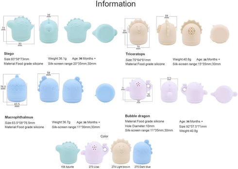 Safe Sensory Bath Toy Set for Baby Toddlers Dragon Family Set BPA free Food Grade Silicone Tub toys Perfect as a Bath or Shower toys for Bathtub P...
